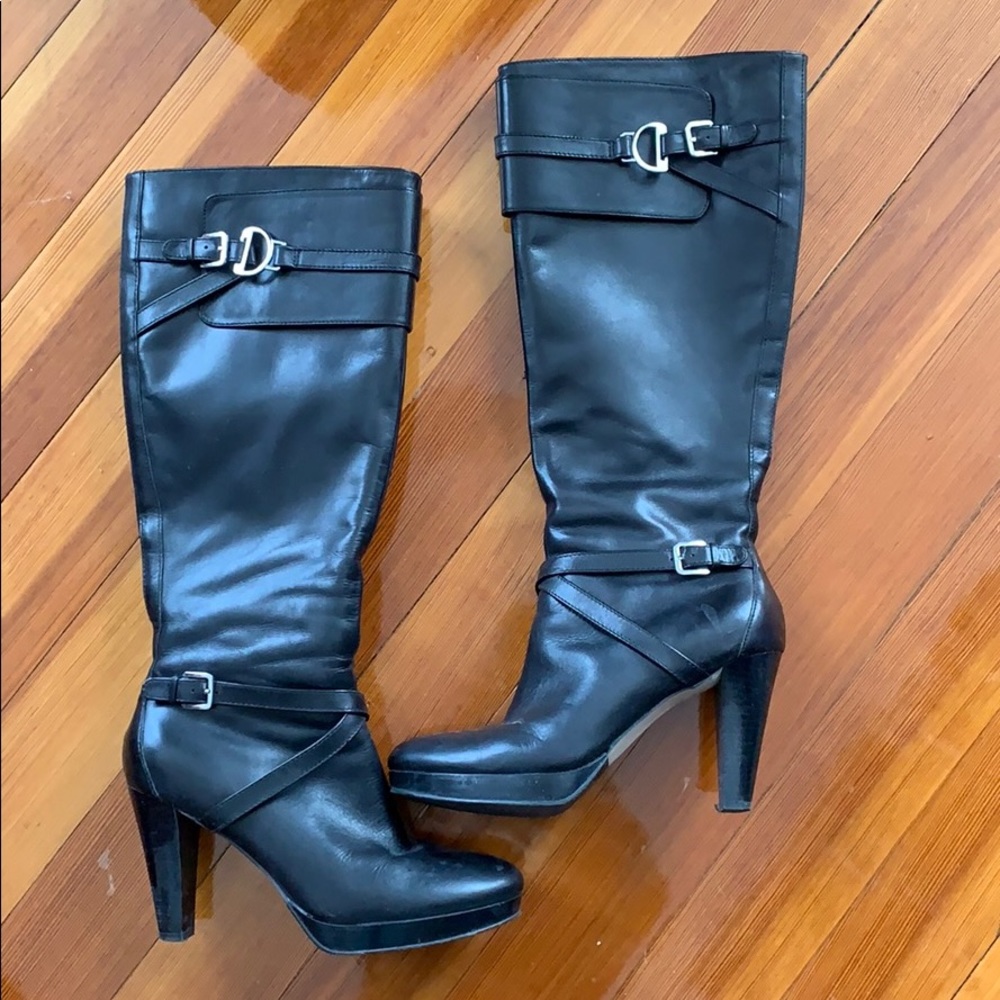 Cole Haan leather heeled boots